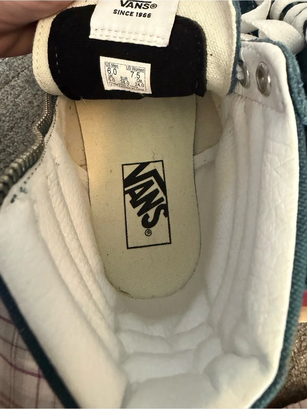 Vans Sk8-Hi Zip Teal & Light Blue